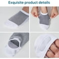 thumbnail image 4 of 8 Pairs No Show Men Socks,Thin Low Cut Non Slip Invisible Liner Short Socks for Boat Loafer Flats Sneakers, 4 of 11