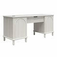 thumbnail image 3 of Selena Double Pedestal Desk, Rustic White, 3 of 13