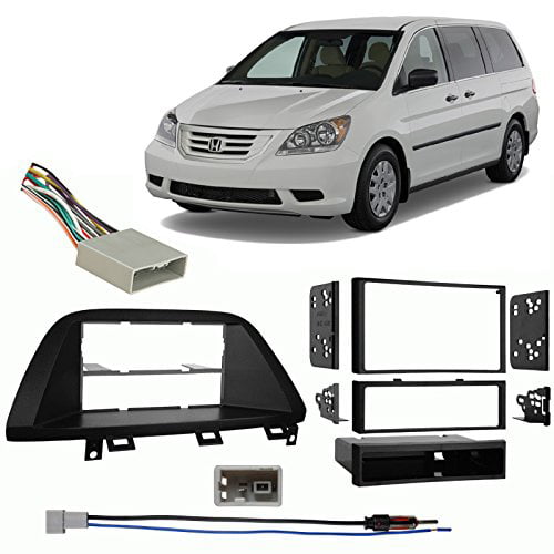 4 Item CACHÉ KIT306 Bundle with Car Stereo Installation Kit for 2008 Antenna 2010 Honda Odyssey and Harness for Single Double Din Radio Receivers in Dash Mounting Kit 