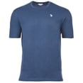 thumbnail image 1 of U.S. POLO ASSN. Camiseta para hombre - Jersey cardado, cuello redondo, logotipo bordado, algodón Azul claro
 XL (X-Large), 1 of 3