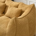 thumbnail image 7 of Oversized Bean Bag Chairs for Adults, 73" Fluffy Loveseat Bean Bag Sofa with Armrest and High-Density Foam Filled, Plush Comfy Lazy Sofa for Living Room, Bedroom, Apartment, Yellow, 7 of 7