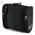 thumbnail image 3 of Gustave Extra Large Capacity Hanging Toiletry Bag, Travel Cosmetic Kit Sturdy Metal Hook Organizer Makeup Bag Grooming Tools "Black", 3 of 13