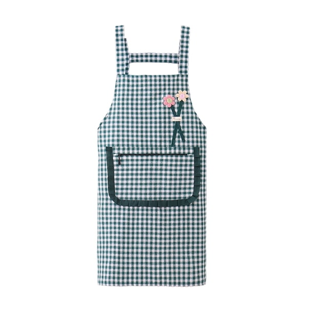 Delantal de cocina unisex impermeable y resistente al aceite con bolsillos, de poliéster antimanchas, para hombres y mujeres, con soporte ajustable para el cuello, ideal para el hogar, la cocina o