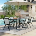 thumbnail image 6 of 2/4 Pack Aluminum Outdoor Dining Chairs with Quick-Dry Textilene Mesh, Ergonomic Support for Patio, Poolside & Commercial Use – All-Weather Rustproof, 6 of 9