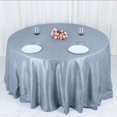 thumbnail image 3 of BalsaCircle 132" Dusty Blue Crinkled Accordion Taffeta Round Tablecloth Wedding Party Events Decorations Supplies, 3 of 8