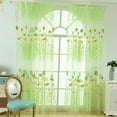 thumbnail image 2 of 2Pcs Gesang Voile Tulle Sheer Curtain Window Panel Drape 39.4x78.8, 2 of 9