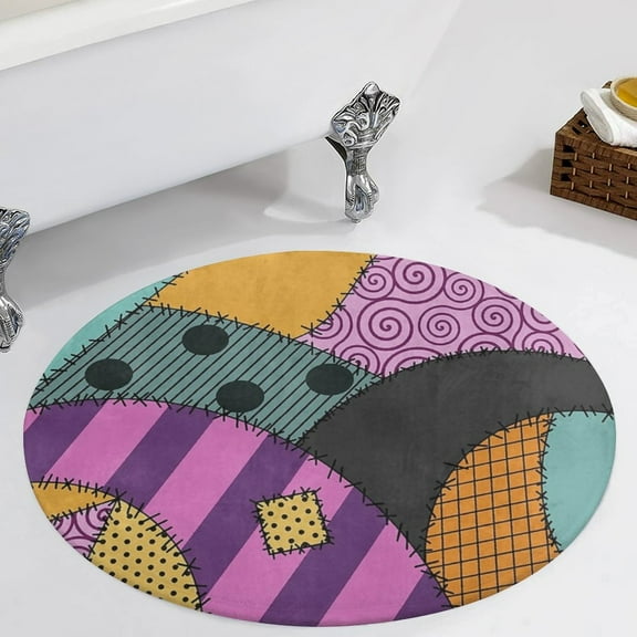 Sally Ragdoll Round Carpet Circle Rug Outdoor Patio Area Rug Washable Large Area Rugs Hallway Room Decor Fitness Mats