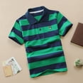 thumbnail image 3 of MEZZALL Toddler Kids Boys Girls Short Sleeve Striped Polo Shirt Button Closure Fashion Comfortable Soft Fabric Shirts Relaxed Fit Baby Wear, 3 of 3
