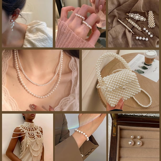 Sonducket Kit de cuentas de resina Craft With Confidence para una amplia aplicación, fácil de transportar, 4 tamaños diferentes Ropa, zapatos y accesorios Miscelánea beige