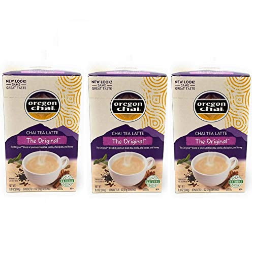 Oregon Chai Original Chai Tea Latte Mix 3 Pack (3 pack, 8 count each