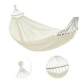 thumbnail image 3 of Unique Bargains 1 Pc Durable Hammock for Outdoor White 114.18" Length, 3 of 6