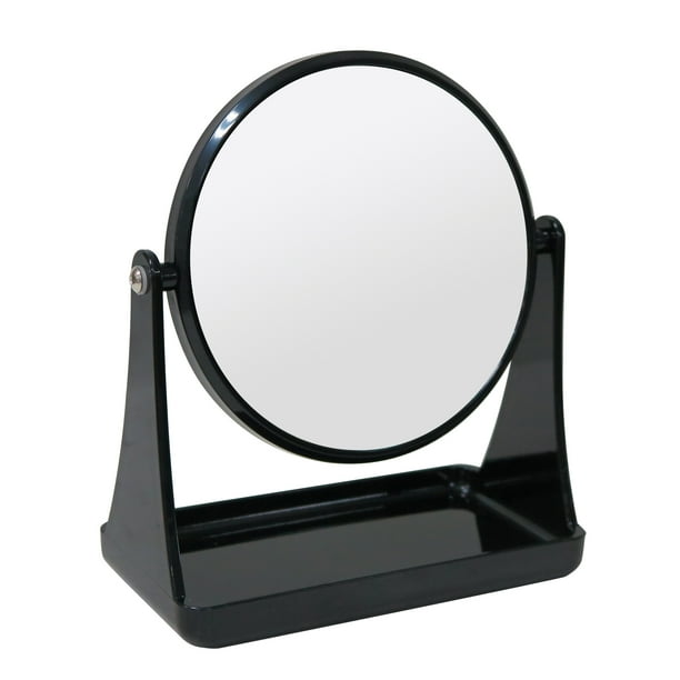 Mainstays DoubleSided Vanity Mirror, Black