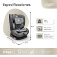 thumbnail image 3 of Autoasiento Reclinable Prix Con Soporte Desmontable Para La Cabeza Arnés De Seguridad De 5 Puntos Aprobado Por La Regulación R129 (i-Size) Edad Recomendada 0 a 12 años Lifestyle By Infanti, 3 of 7