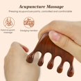 thumbnail image 4 of Sandalwood Massage Comb Head Meridian Scalp Shoulder Neck Anti Lot K3, 4 of 6