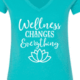 thumbnail image 4 of Inktastic Wellness Health Meditation Women's V-Neck T-Shirt, 4 of 5