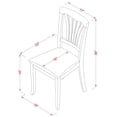 thumbnail image 5 of East West Furniture 3 PC Kitchen Table set-Dining Table and 2 Kitchen Chairs, 5 of 5