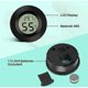 thumbnail image 3 of Mini Digital LCD Thermometer Hygrometer, Thermometer, Portable Thermo Hygrometer Indicator, Temperature Humidity -5070 20%99% RH (3 PCS), 3 of 5