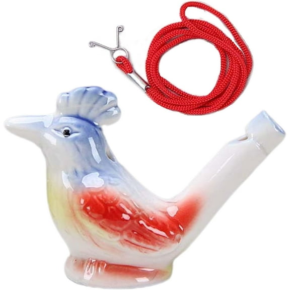 Water Bird Whistle|Ceramic Bird Whistles Water Warbler|Warbling Water Whistles|Pottery Peacock Shaped Birds Call Whistle Noise Maker For Party Props/Celebrations/Musical Activities