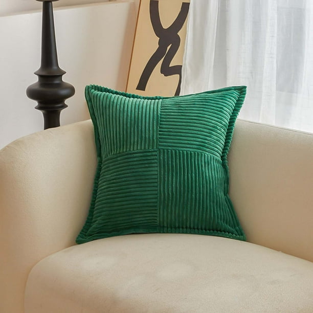 Fiudx Ofertas Flash Del Día Solo En Línea Funda De Cojín De Almohada Prensada Con Retazos De Maíz De Pana De Color Sólido