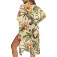 thumbnail image 5 of HELLHERO Polyester Bathing Suit Cover Up for Beach Loose Fashion Floral Hummingbird, 5 of 6
