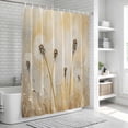 thumbnail image 5 of Dandelion Floral Shower Curtain Set - 72" x 78" Washable Bathtub Curtain with 12 Hooks, Country Spring Pastoral Flowers Plants Waterproof Fabric Stall Shower Curtains for Bathroom/Bathtub Décor, 5 of 6
