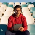 thumbnail image 3 of Ultra-Thin Foldable Reading Glasses, Blue Frame, No-Arm Design, 3 of 6