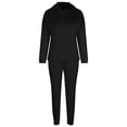 thumbnail image 2 of RQYYD Two Piece Outfits For Women Lounge Sets For Women Sweatpant Joggers Set Tracksuit Sweatsuits Hoodies For Women 2022 on Clearance (Black,XXL), 2 of 5