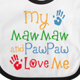 thumbnail image 4 of Inktastic Mawmaw and Pawpaw Love Me Boys or Girls Baby Bib, 4 of 4