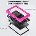 thumbnail image 3 of Funda para Samsung Galaxy Tab A11 de 8,7 pulgadas (2025) y Galaxy Tab A9 de 8,7 pulgadas (2023), resistente, a prueba de golpes, con soporte giratorio de 360° y correa de mano/bandolera, 3 of 9