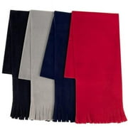 Trailmaker 2356244 60 x 8.5 in. Fleece Scarves with Fringe, Assorted Style - Case of 100