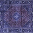 thumbnail image 1 of Ahgly Company Indoor Square Persian Blue Traditional Area Rugs, 3' Square, 1 of 4