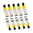thumbnail image 3 of 10 piezas de conector de cable XLR macho y hembra de aleación de conector de línea de micrófono compacto amarillo, 3 of 9