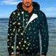 thumbnail image 2 of Hombres Casual Navidad Imprimir Deportes Fitness Pullover Sudadera con capucha y media cremallera Pompotops  oipoqjl52488, 2 of 5