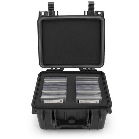 CM Graded Card Case Fits 30+ BGS PSA FGS SGC Graded Sports Trading Cards, Waterproof Graded Slab Card Storage Box