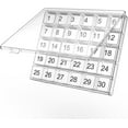 thumbnail image 1 of CZCPP-Organisateur de Pilules Mensuel - Boîte de Pilules 30 Jours - Facile à Ouvrir - Grands Compartiments - Étui Portable pour Voyage, Organisateur de Médicaments pour Vitamines (Blanc), 1 of 4