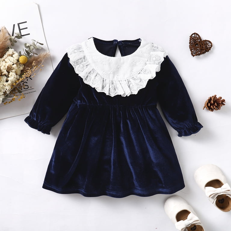 navy blue dress for baby girl Green Long Sleeve Dress — Embroidered Angora Sweater Dress, Loose Fit  Minimalist Winter Dress