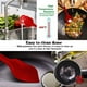thumbnail image 4 of Juego de utensilios de cocina de silicona de 6 piezas, espátula antiadherente resistente al calor para cocinar, hornear y mezclar (rojo) JAMW Sencillez, 4 of 5