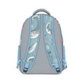 thumbnail image 3 of Blue Tropical Ocean Bookbag - Nautical Shark Print, Ergonomic Spinal Support, Waterproof & Spacious for School Essentials, 3 of 5