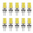 thumbnail image 1 of 10 bombillas LED G4 CA/CC 12 V-24 V, 3 W, 20 LED, ángulo de haz de 360°, 2835 SMD, reemplaza a las bombillas halógenas de 30 W., 1 of 5