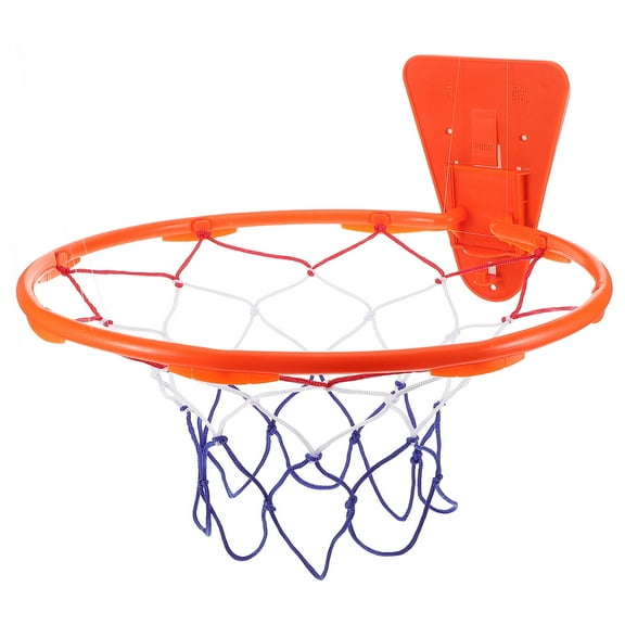 OULII Wall Mounted Indoor Basketball Frame with Plastic Hoop for Hanging on Doors and Walls