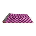thumbnail image 2 of Ahgly Company Indoor Round Checkered Pink Modern Area Rugs, 8' Round, 2 of 4