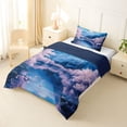thumbnail image 2 of Erosebridal Kids Jungle Moonlight Twin Comforter Sets, Tokyo Flower Mount Fuji Bedding Set, 2 Pieces, 2 of 6