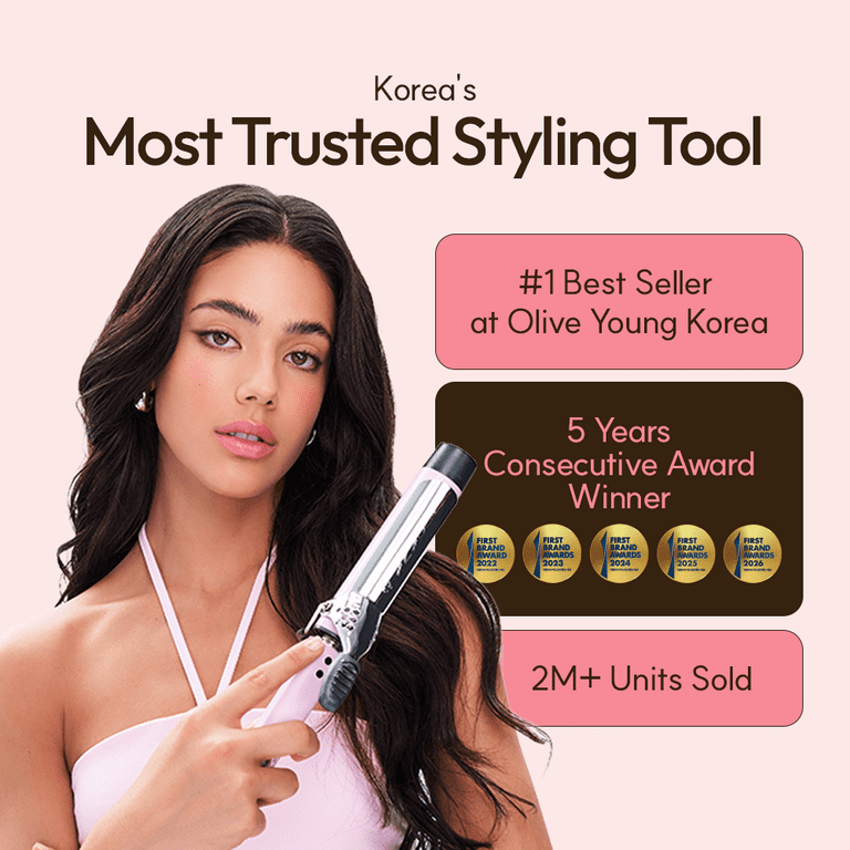 VODANA Glamwave Curling Iron 36mm ピンク VODANA Glam Wave Pink Hair Styler Curling Iron 36mm - Walmart.com