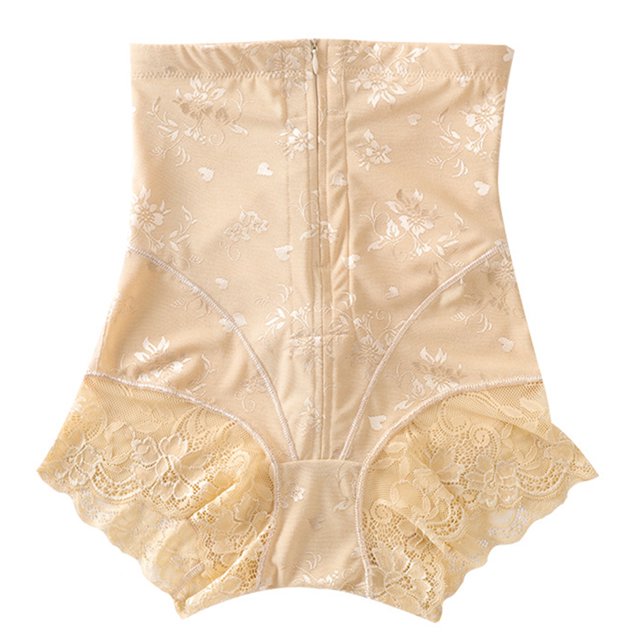 Fajas Calzoncillos sexys con cremallera y cintura alta para el vientre, más moldeadores de grasa posparto (XL)