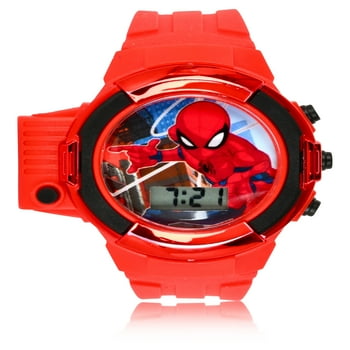 Marvel Spider-man LCD Watch with Side Flashlight - SPD4747WM