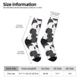 thumbnail image 2 of Balery Black And White Sheeps Calcetas Largas con Estampado para Hombre y Mujer – Suaves y Transpirables, Talla Única (US 5-11), 2 of 6