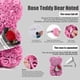 thumbnail image 3 of Rose Bear with Greeting Card, Handmade Rose Teddy Bear with Rose Flowers, Everlasting Rose Teddy Bear Women Gift, Valentine's Day, Wedding and Anniver, 3 of 4
