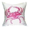 thumbnail image 2 of Pink Crab No Cord Pillow 18x18, 2 of 3