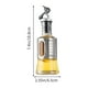 thumbnail image 3 of Aceitera de acero inoxidable con escala | Boquilla de apertura y cierre automáticos | Dispensador de condimentos de cocina de vidrio y acero inoxidable | Capacidad: 200 ml, 300 ml y 500 ml, 3 of 5