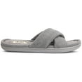 thumbnail image 3 of Floopi Women's Ultra Soft Padded Felt Criss Cross Slide W/French Terry Memory Foam Slipper, 3 of 5
